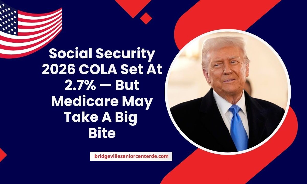 Social Security 2026 COLA Set At 2.7% — But Medicare May Take A Big Bite